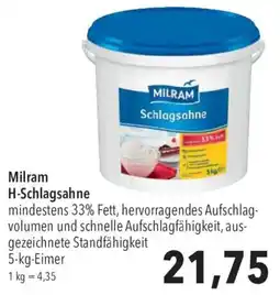 CITTI Markt Milram H-Schlagsahne Angebot