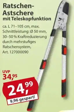 Sonderpreis Baumarkt Ratschen-Astschere mit Teleskopfunktion Angebot