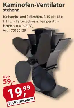 Sonderpreis Baumarkt Kaminofen-Ventilator stehend Angebot