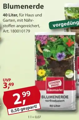 Sonderpreis Baumarkt Blumenerde Angebot