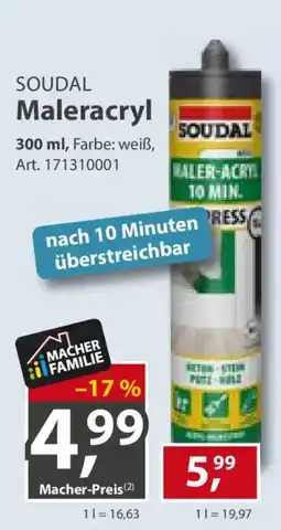 Sonderpreis Baumarkt SOUDAL Maleracryl Angebot