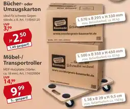 Sonderpreis Baumarkt Bücher- oder Umzugskarton Angebot