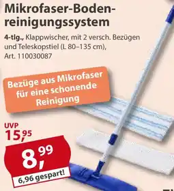Sonderpreis Baumarkt Mikrofaser-Bodenreinigungssystem Angebot