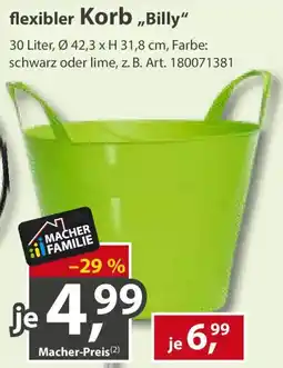 Sonderpreis Baumarkt flexibler Korb "Billy" Angebot