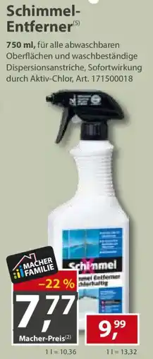Sonderpreis Baumarkt Schimmel-Entferner Angebot