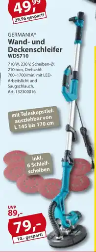 Sonderpreis Baumarkt GERMANIA Wand- und Deckenschleifer WDS710 Angebot