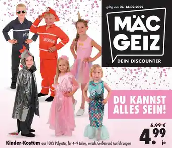 Mäc Geiz Kinder-kostüm Angebot