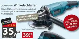 Sonderpreis Baumarkt GERMANIA Winkelschleifer Angebot