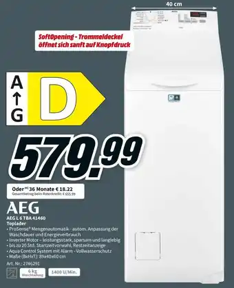 MediaMarkt AEG L 6 TBA 41460 Toplader Angebot