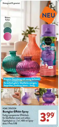 Aldi Süd HOME CREATION Buntglas-Effekt-Spray Angebot
