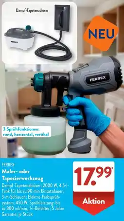 Aldi Süd FERREX Maler- oder Tapezierwerkzeug Angebot
