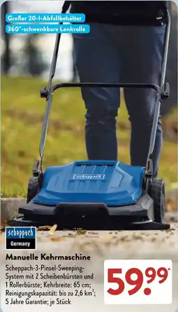 Aldi Süd Manuelle Kehrmachine Scheppach Angebot