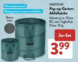 Aldi Süd GARDENLINE Pop-up-Garten-Abfallsäcke Angebot