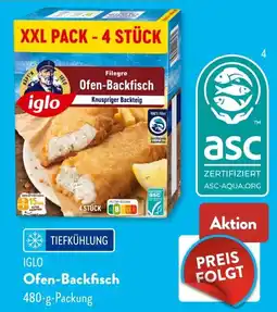 Aldi Süd IGLO Ofen-Backfisch Angebot