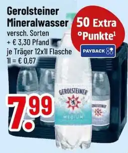 trinkgut Gerolsteiner Mineralwasser Angebot