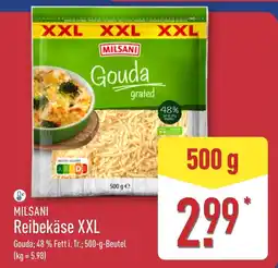 Aldi Nord MILSANI Reibekäse XXL Angebot