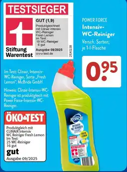Aldi Süd Power Force Intensiv-WC-Reiniger Angebot