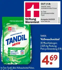 Aldi Süd TANDiL Aktiv Vollwaschmittel Angebot