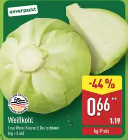 Aldi Nord Weißkohl Angebot
