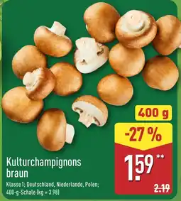 Aldi Nord Kulturchampignons braun Angebot