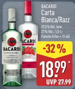 Aldi Nord BACARDÍ Carta Blanca/Razz Angebot
