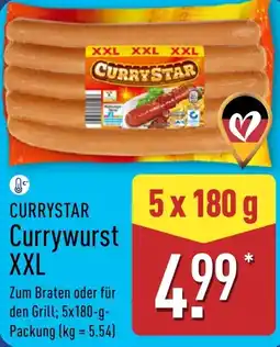 Aldi Nord CURRYSTAR Currywurst XXL Angebot