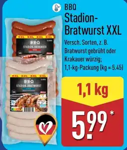 Aldi Nord BBQ Stadion-Bratwurst XXL Angebot