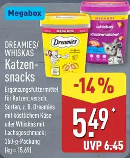 Aldi Nord Dreamies/Whiskas Katzen-snacks Angebot