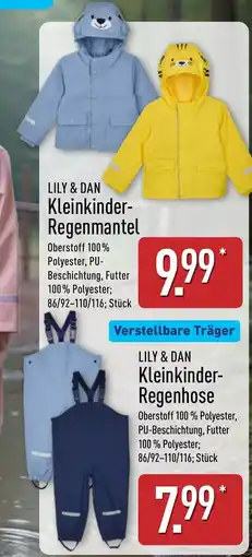 Aldi Nord LILY & DAN Kleinkinder-Regenmantel Angebot