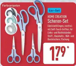 Aldi Nord HOME CREATION Scheren-Set Angebot