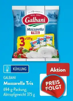 Aldi Süd Galbani Mozzarella Tris Angebot