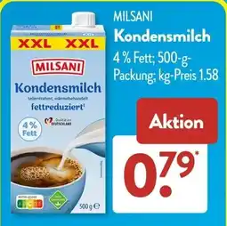 Aldi Süd MILSANI Kondensmilch Angebot