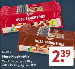 Aldi Süd Farmer Nuss-Frucht-Mix Angebot
