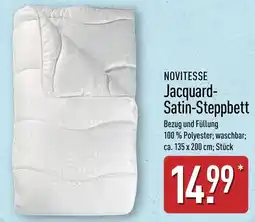 Aldi Nord NOVITESSE Jacquard-Satin-Steppbett Angebot