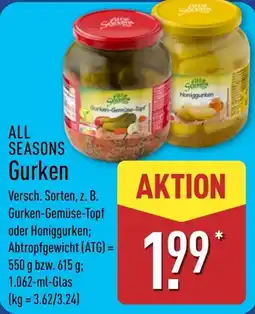 Aldi Nord ALL SEASONS Gurken Angebot