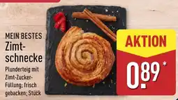 Aldi Nord MEIN BESTES Zimtschnecke Angebot