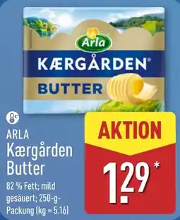 Aldi Nord Arla Kærgården Butter Angebot