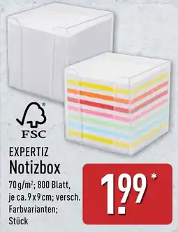 Aldi Nord EXPERTIZ Notizbox Angebot