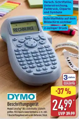 Aldi Nord DYMO Beschriftungsgerät Angebot