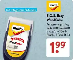 Aldi Süd molto S.O.S. Easy Wandfarbe Angebot