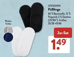 Aldi Süd UP2FASHION Füßlinge Angebot