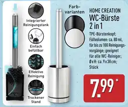 Aldi Nord HOME CREATION WC-Bürste 2 in 1 Angebot