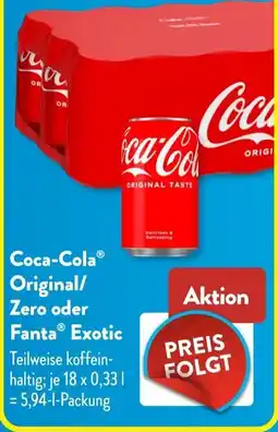 Aldi Süd Coca-Cola Original/Zero oder Fanta Exotic Angebot