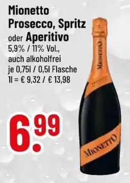 trinkgut Mionetto Prosecco, Spritz oder Aperitivo Angebot