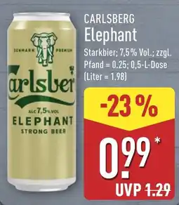 Aldi Nord Carlsberg Elephant Angebot