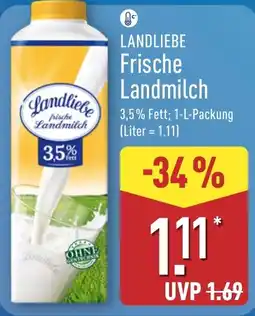 Aldi Nord Landliebe Frische Landmilch Angebot