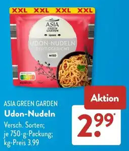 Aldi Süd ASIA GREEN GARDEN Udon-Nudeln Angebot