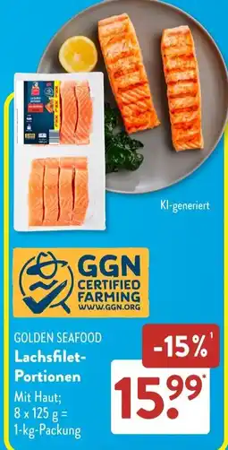 Aldi Süd GOLDEN SEAFOOD Lachsfilet-Portionen Angebot