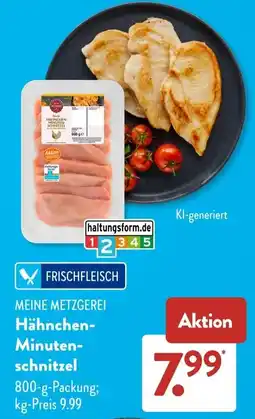 Aldi Süd MEINE METZGEREI Hähnchen-Minuten-schnitzel Angebot