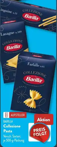 Aldi Süd Barilla Collezione Pasta Angebot